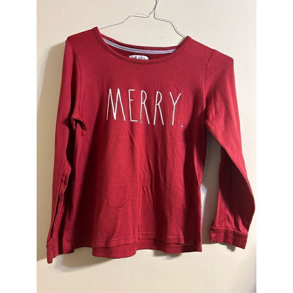 Rae Dunn Merry long sleeve top size medium
